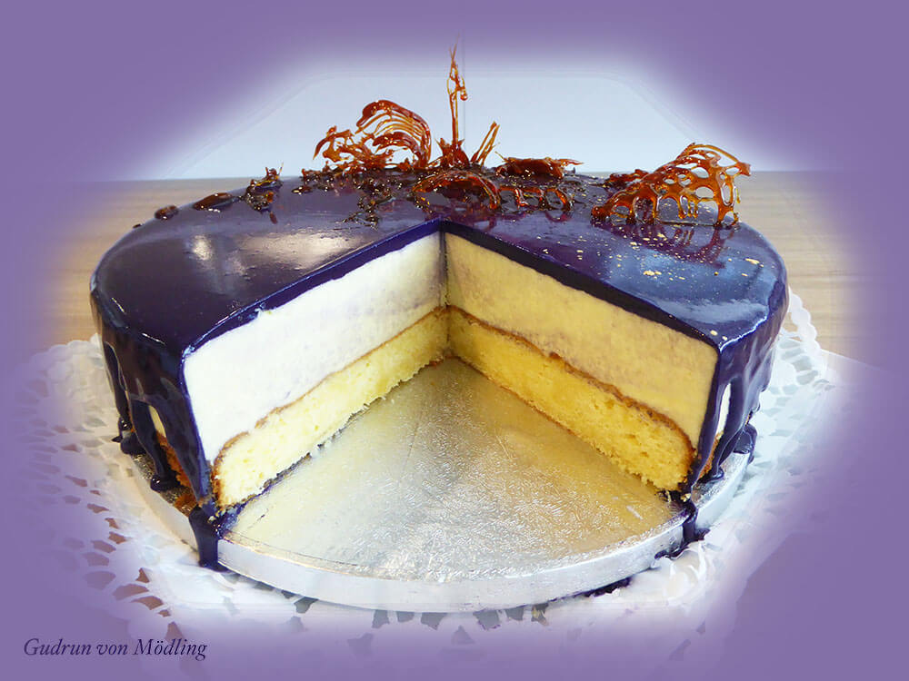 Weißer Schokoladen-Traum mit Mirror Glaze (spezielle Glasur) – Gudrun ...