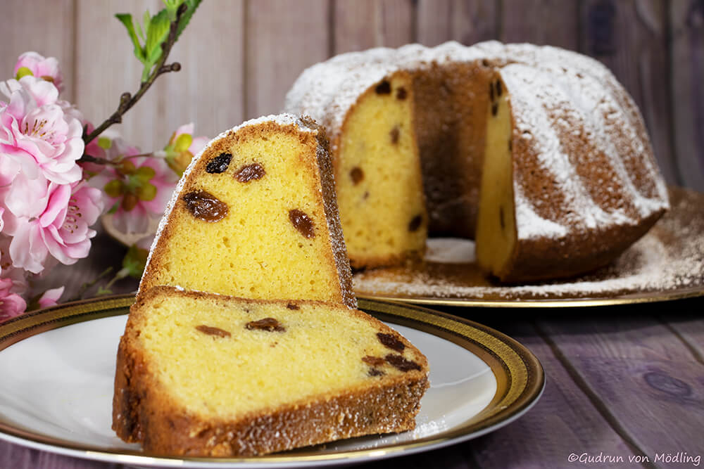 Einfacher Gugelhupf mit Rosinen – Gudrun von Mödling