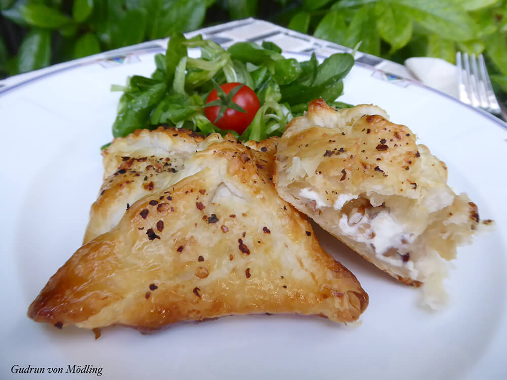 Ziegenkäse im Blätterteig – Gudrun von Mödling