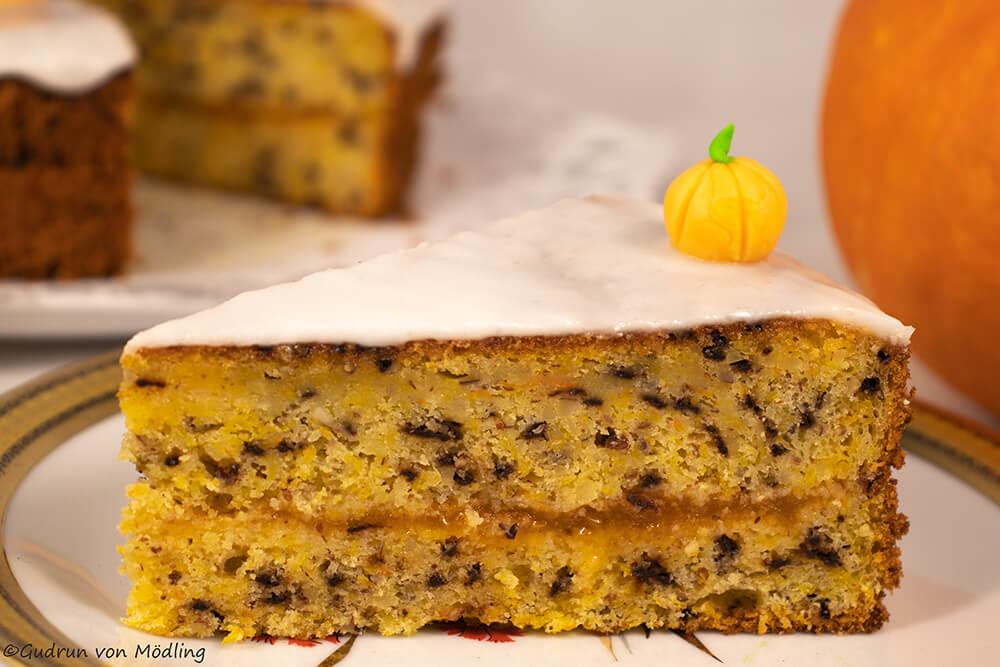 Torte aus Hokkaidokürbis