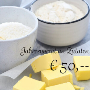 Jahresvorrat an Zutaten Spende