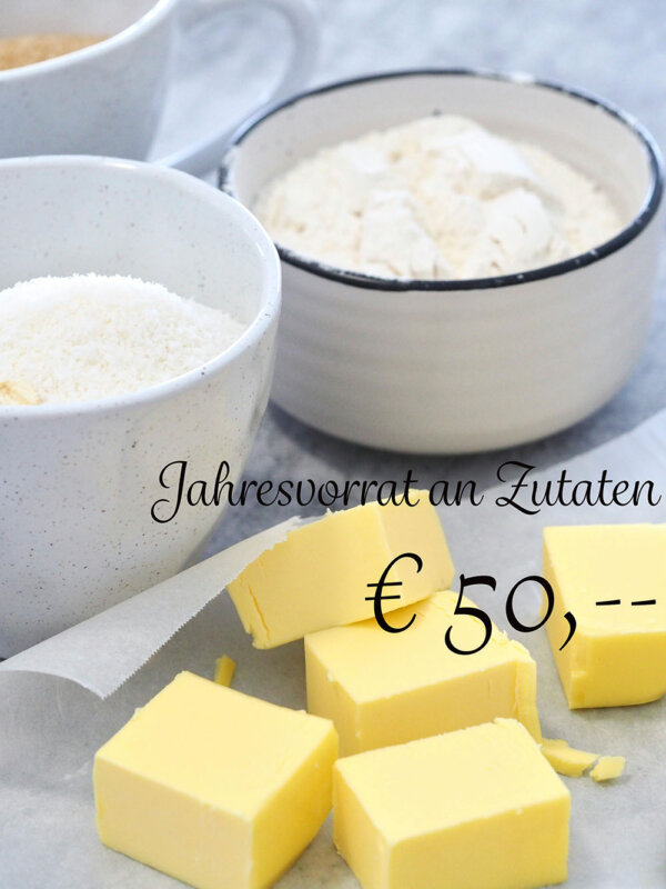 Jahresvorrat an Zutaten Spende